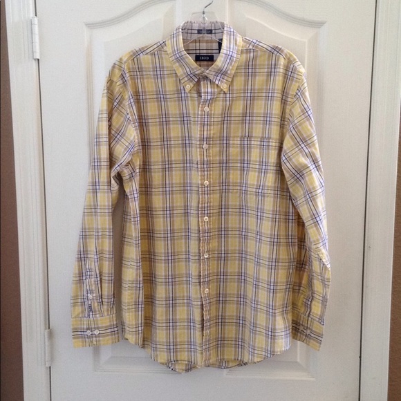 MEN'S IZOD LS Button Down Shirt (M) - Picture 1 of 7